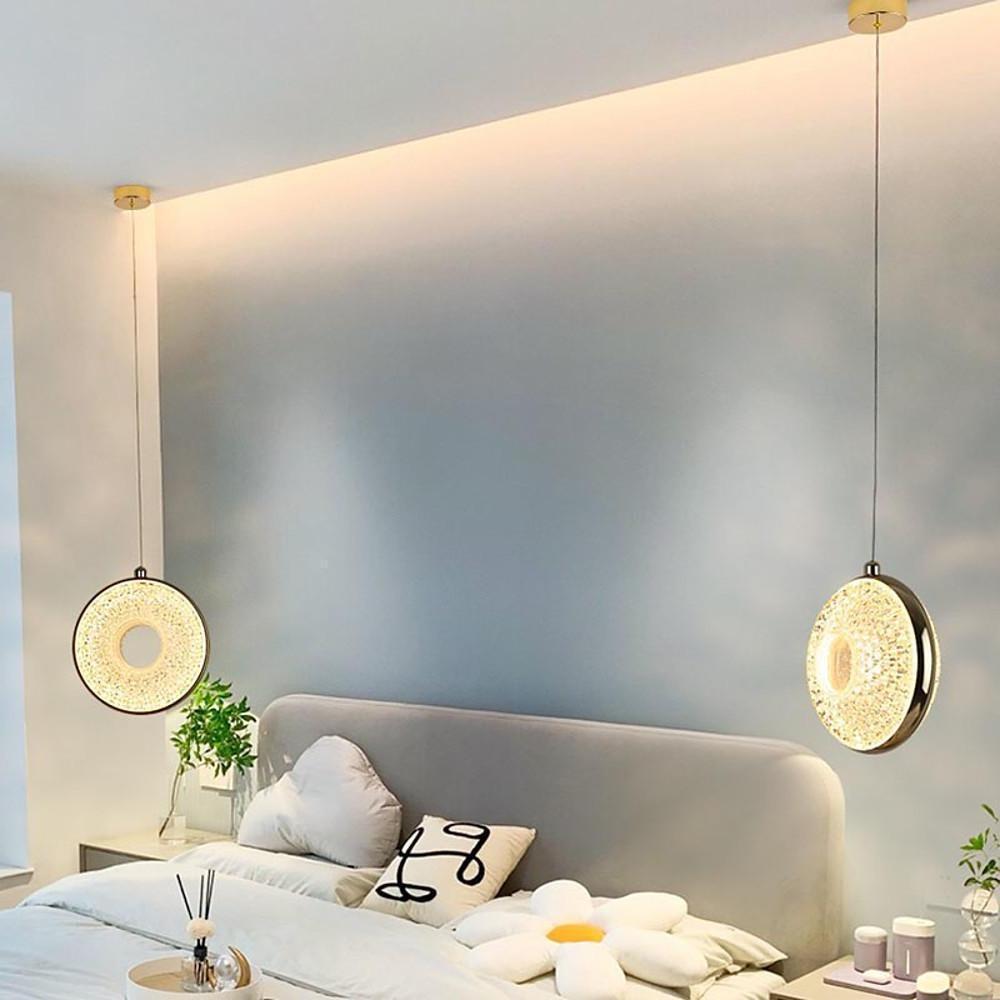 Circle Acrylic Metal LED Pendant Light