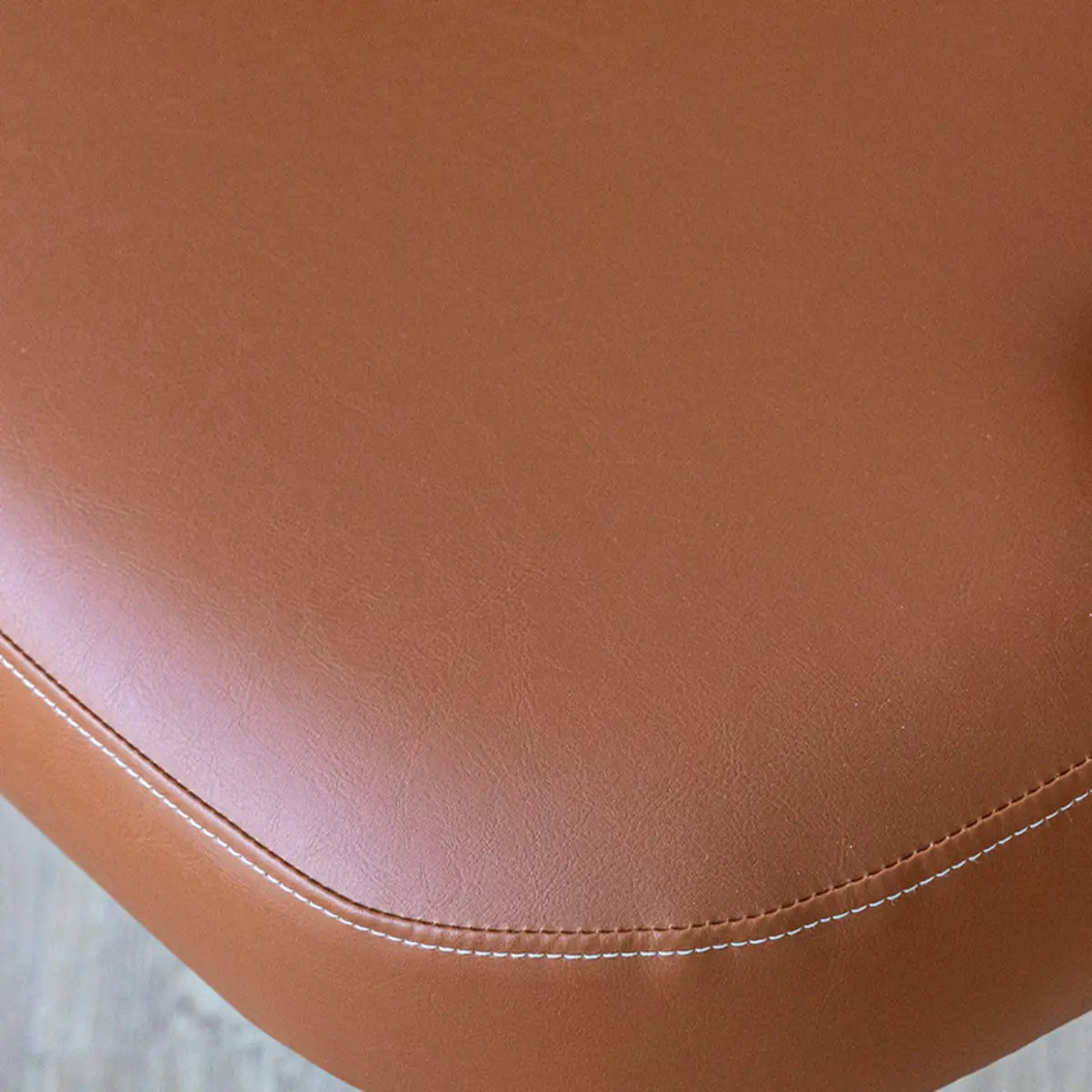 Beige Fixed-Back Wood Arm Chair with Pillow