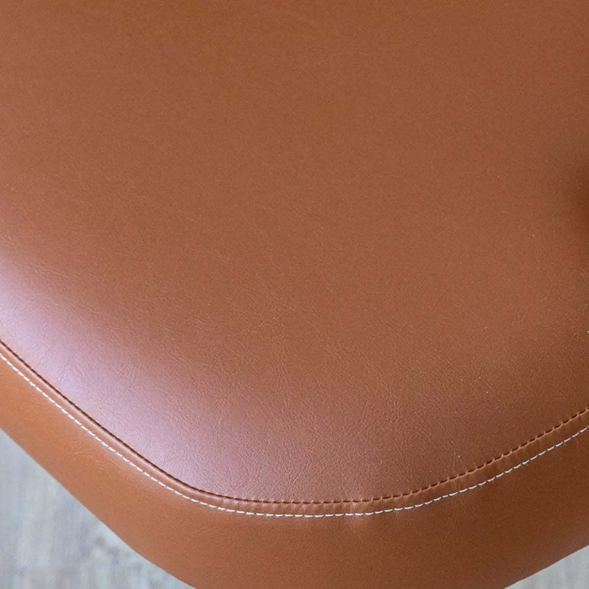 Beige Fixed-Back Wood Arm Chair with Pillow