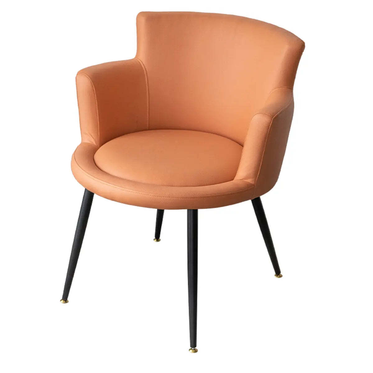 Beige Fixed-Back Wood Arm Chair with Pillow