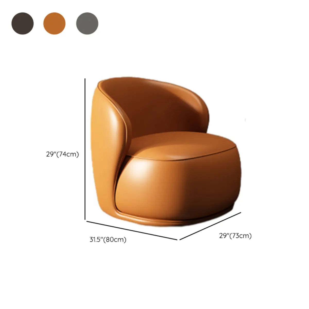 Beige Frosted Velvet Wood Frame Accent Chair