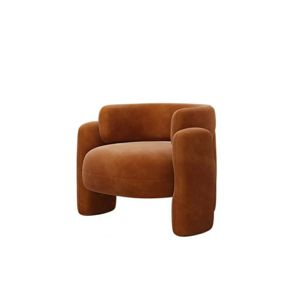 Beige modern arm frosted accent chairs