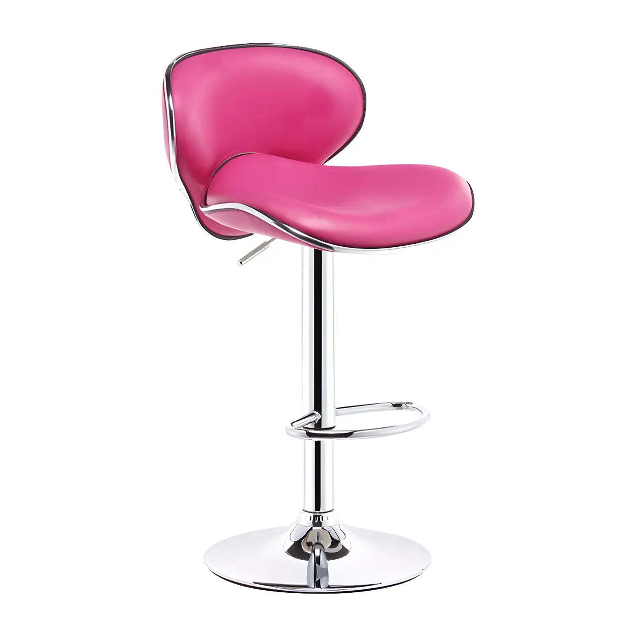 Saddle Leather Adjustable Swivel Bar Stool