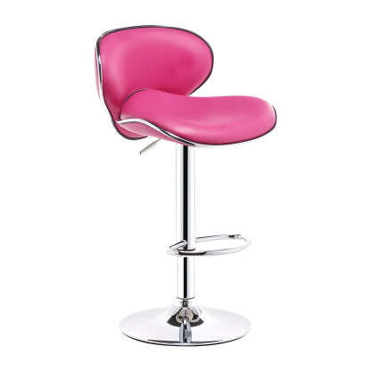Saddle Leather Adjustable Swivel Bar Stool