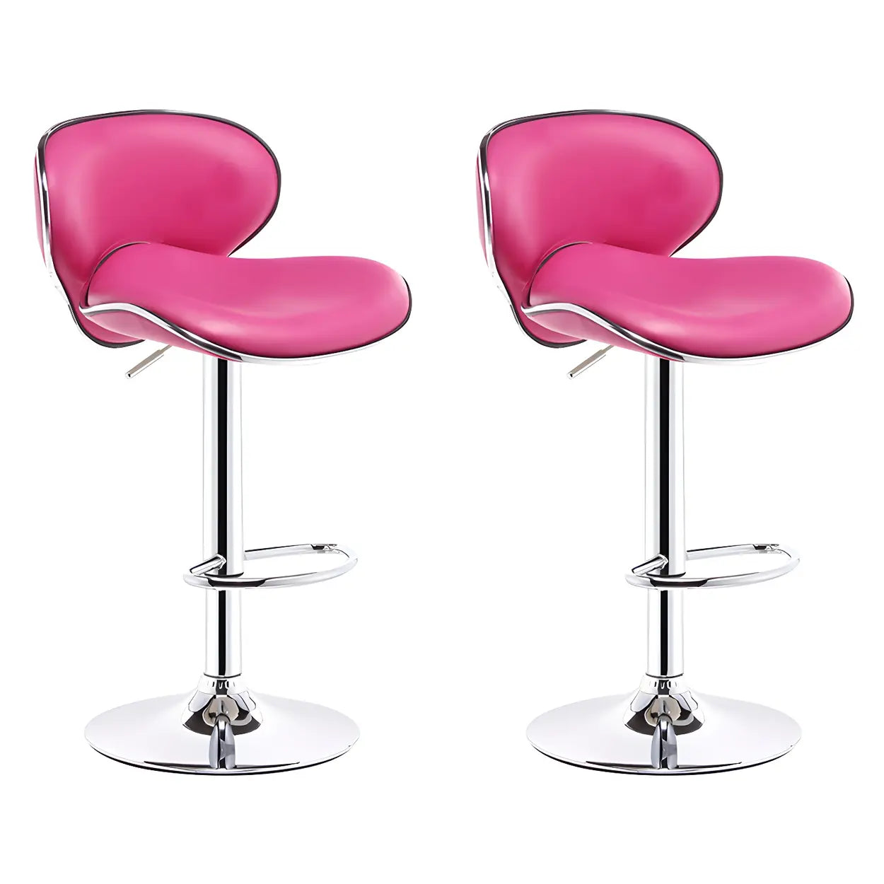 Saddle Leather Adjustable Swivel Bar Stool