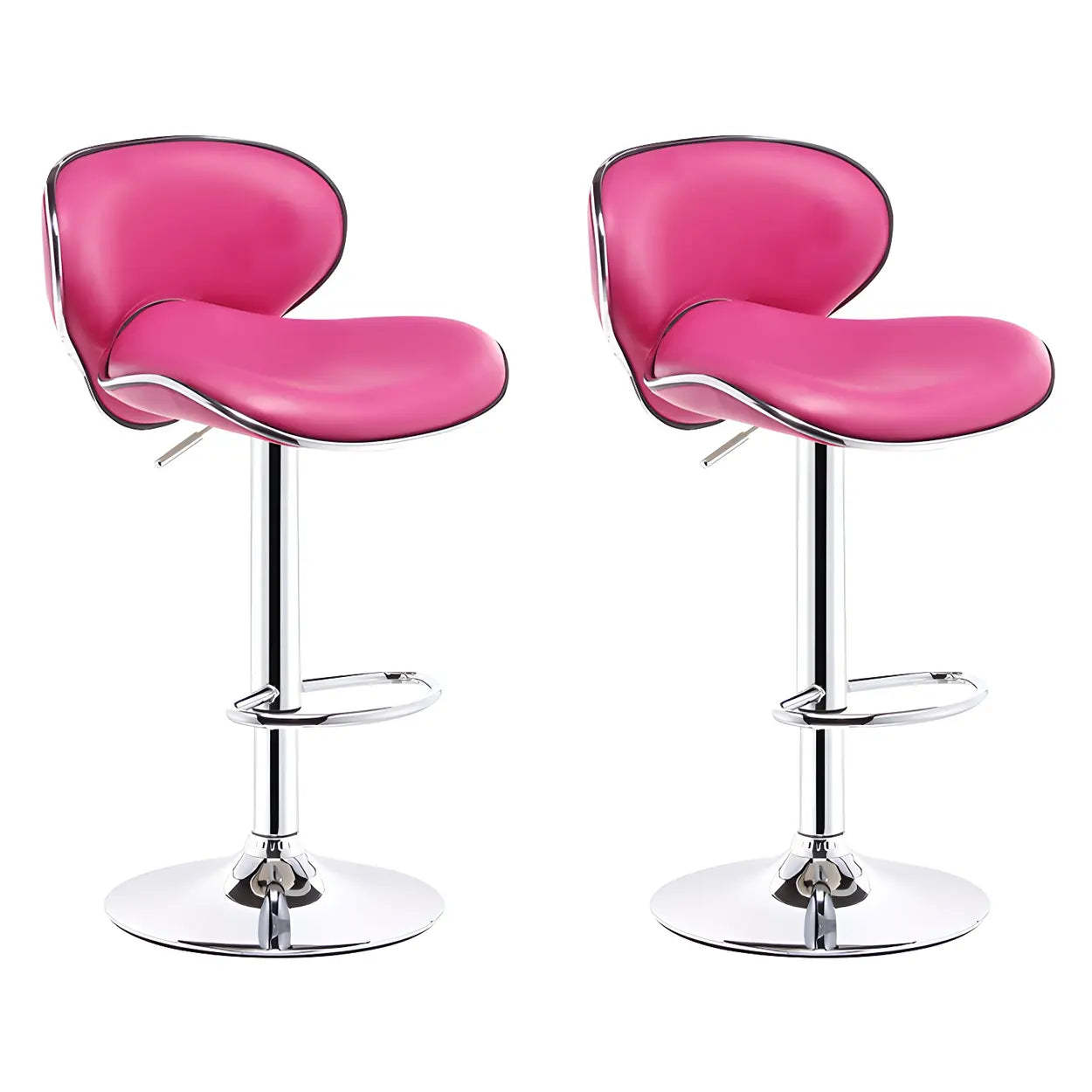 Saddle Leather Adjustable Swivel Bar Stool