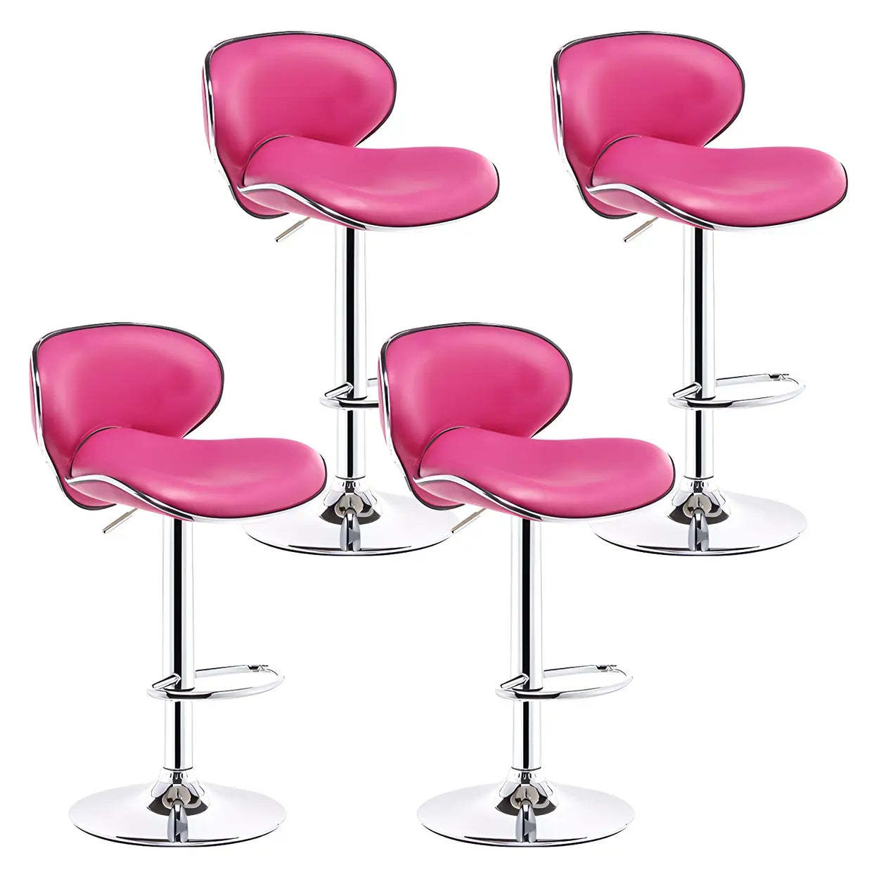 Saddle Leather Adjustable Swivel Bar Stool
