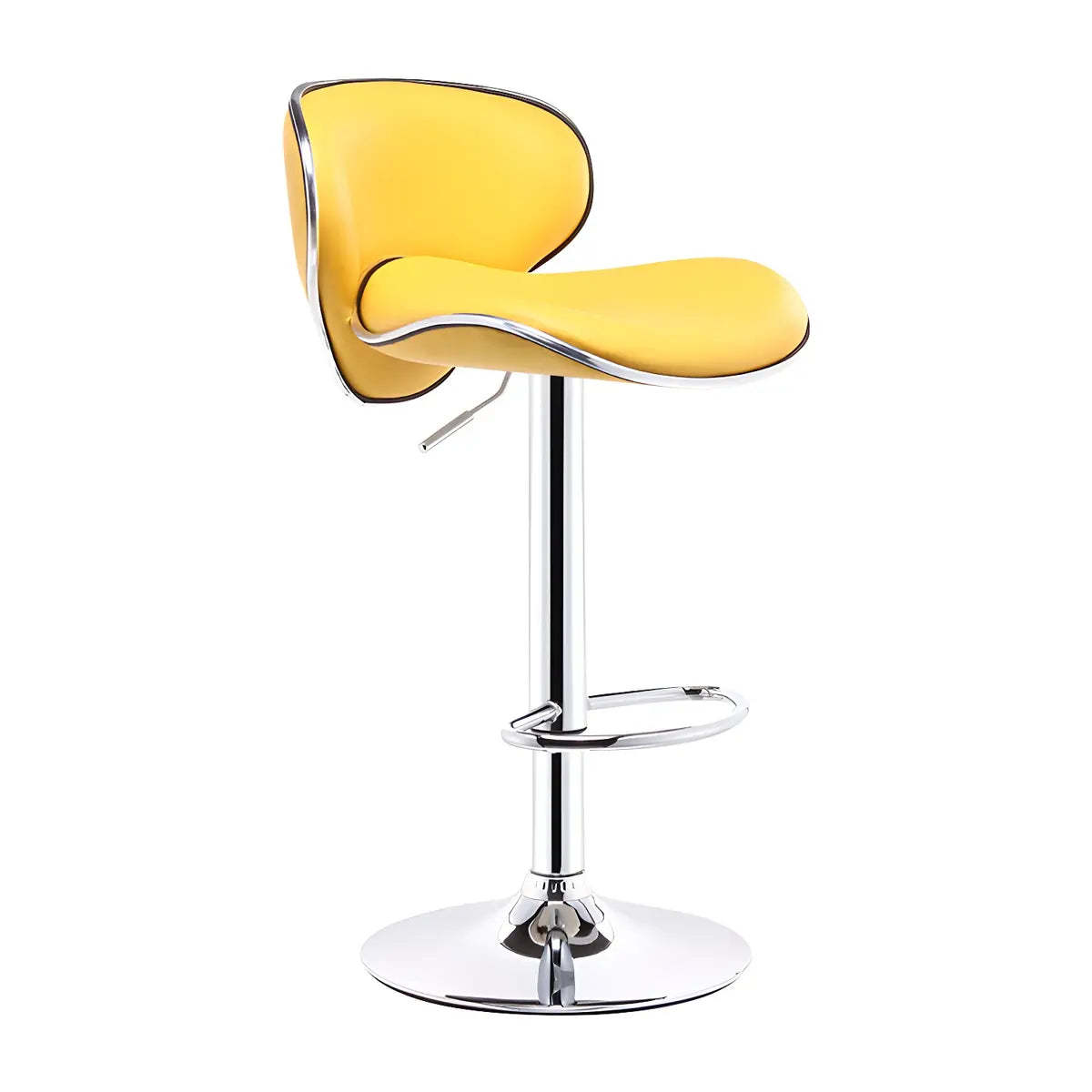 Saddle Leather Adjustable Swivel Bar Stool — Red / 4 Piece Set