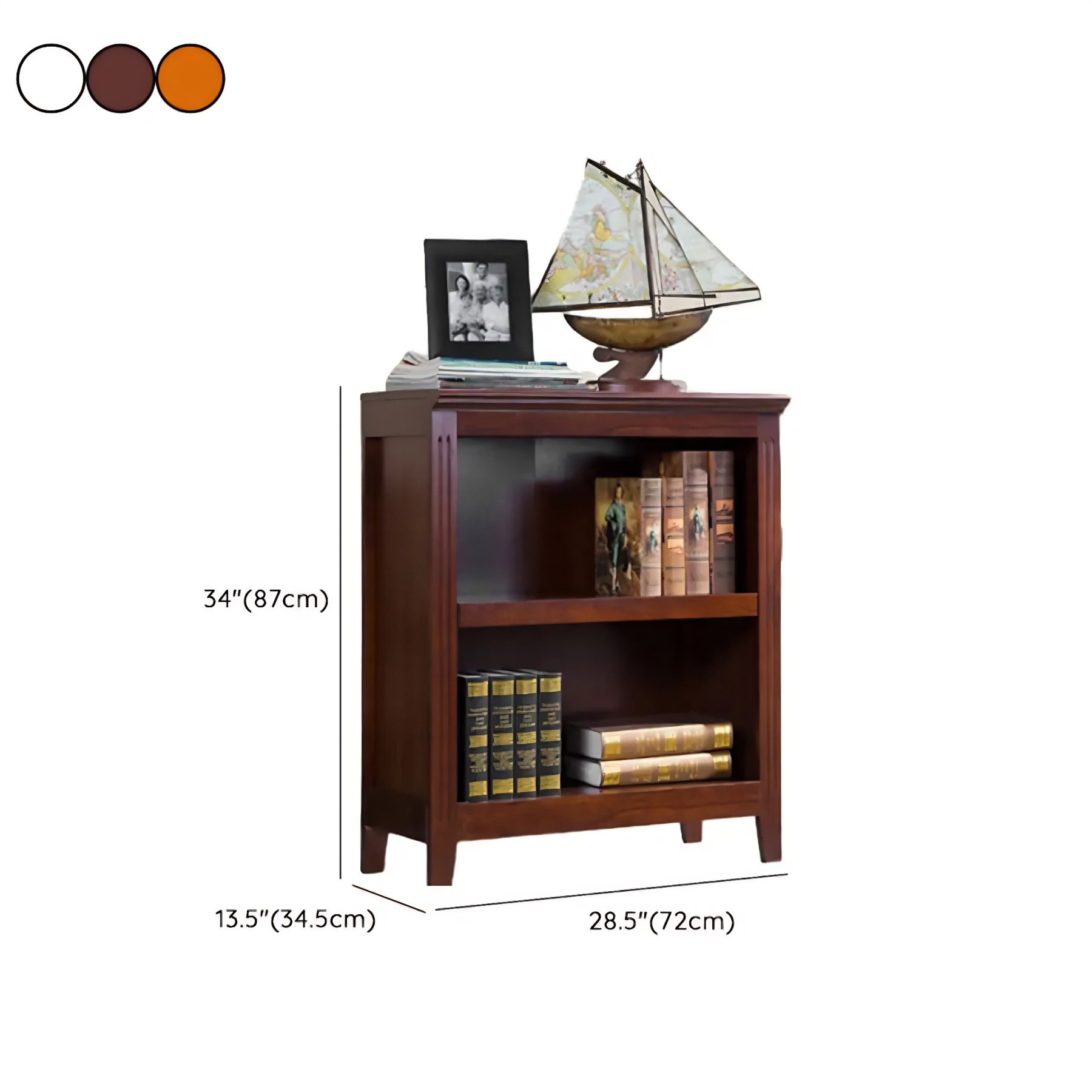 Birch Vertical Barrister Bookcase