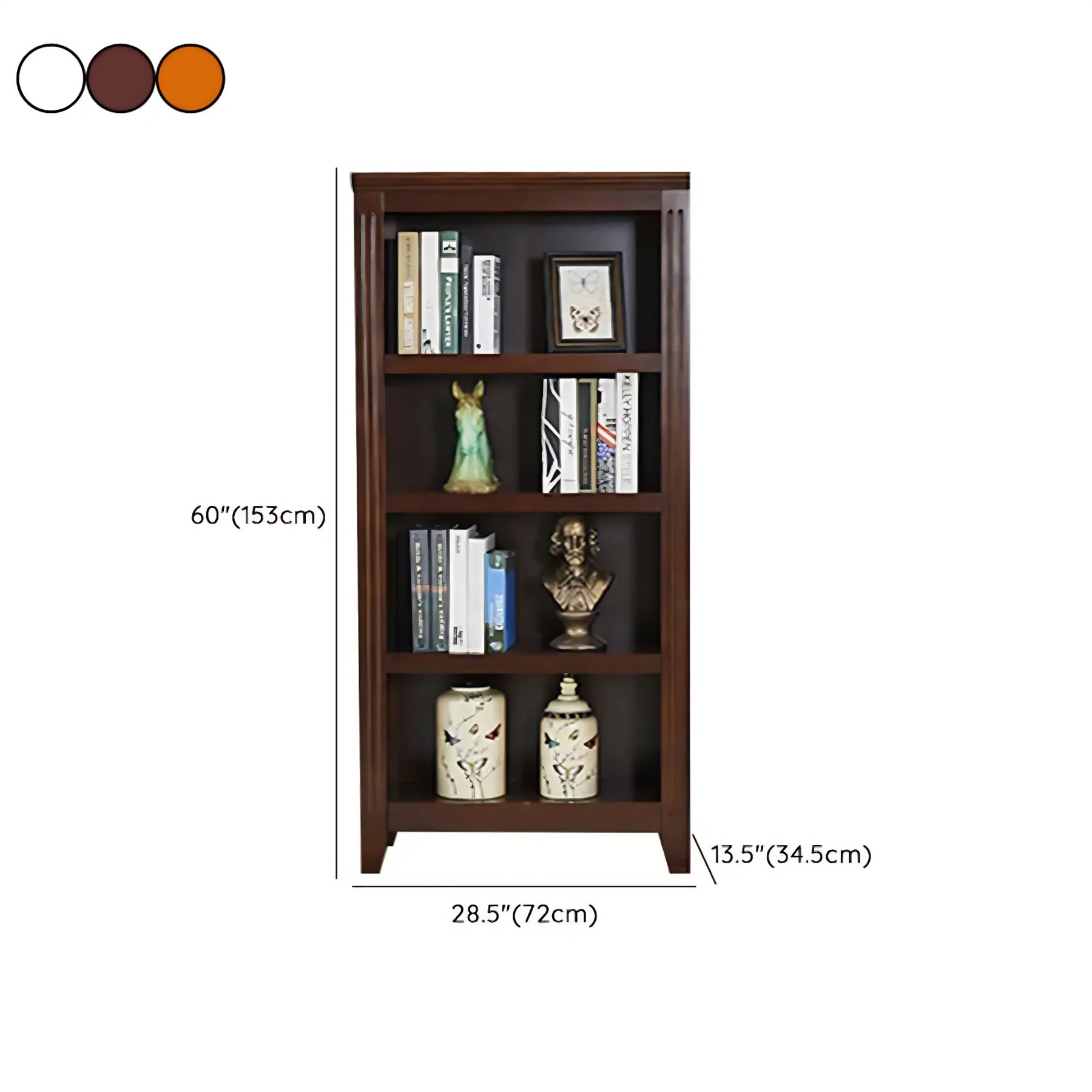 Birch Vertical Barrister Bookcase