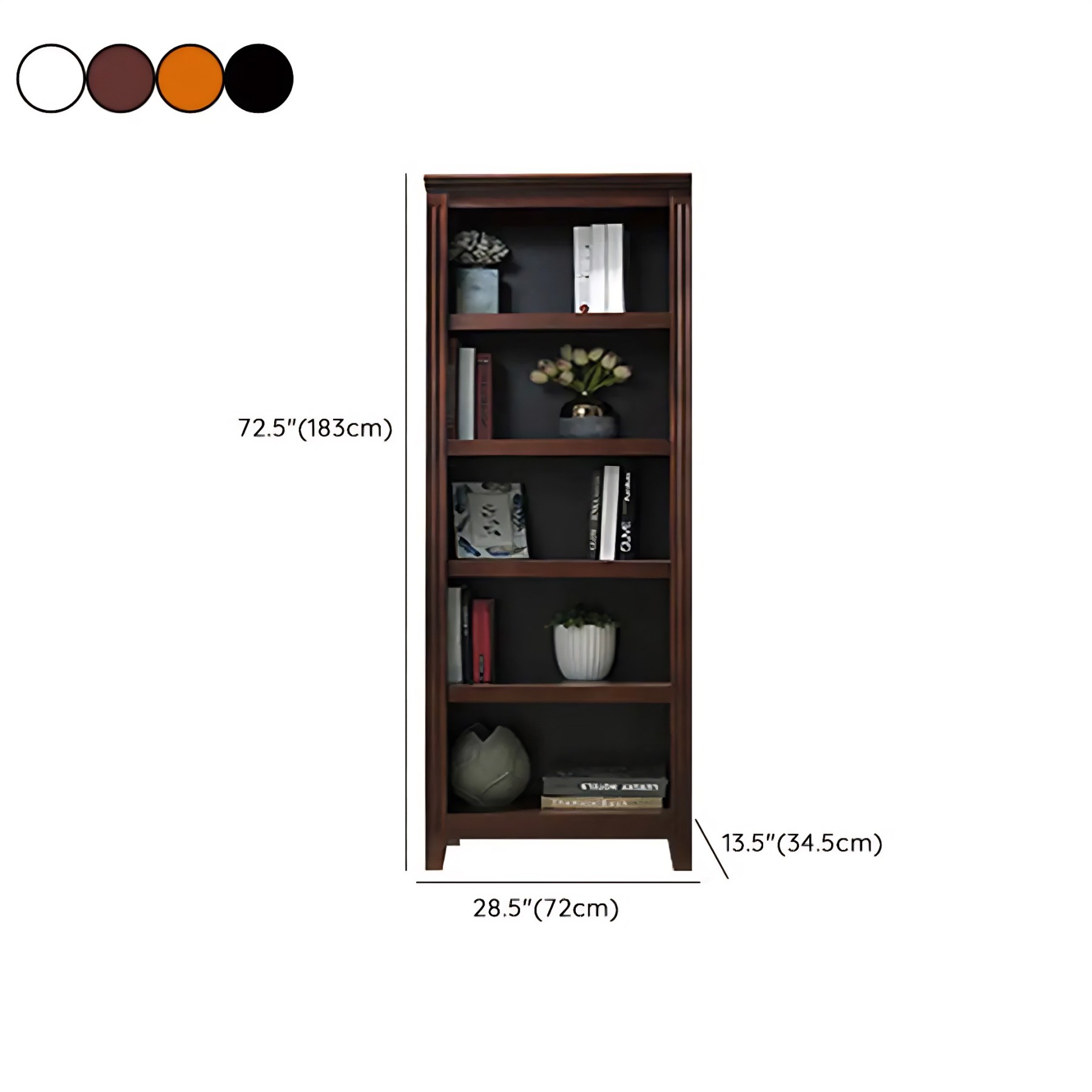 Birch Vertical Barrister Bookcase
