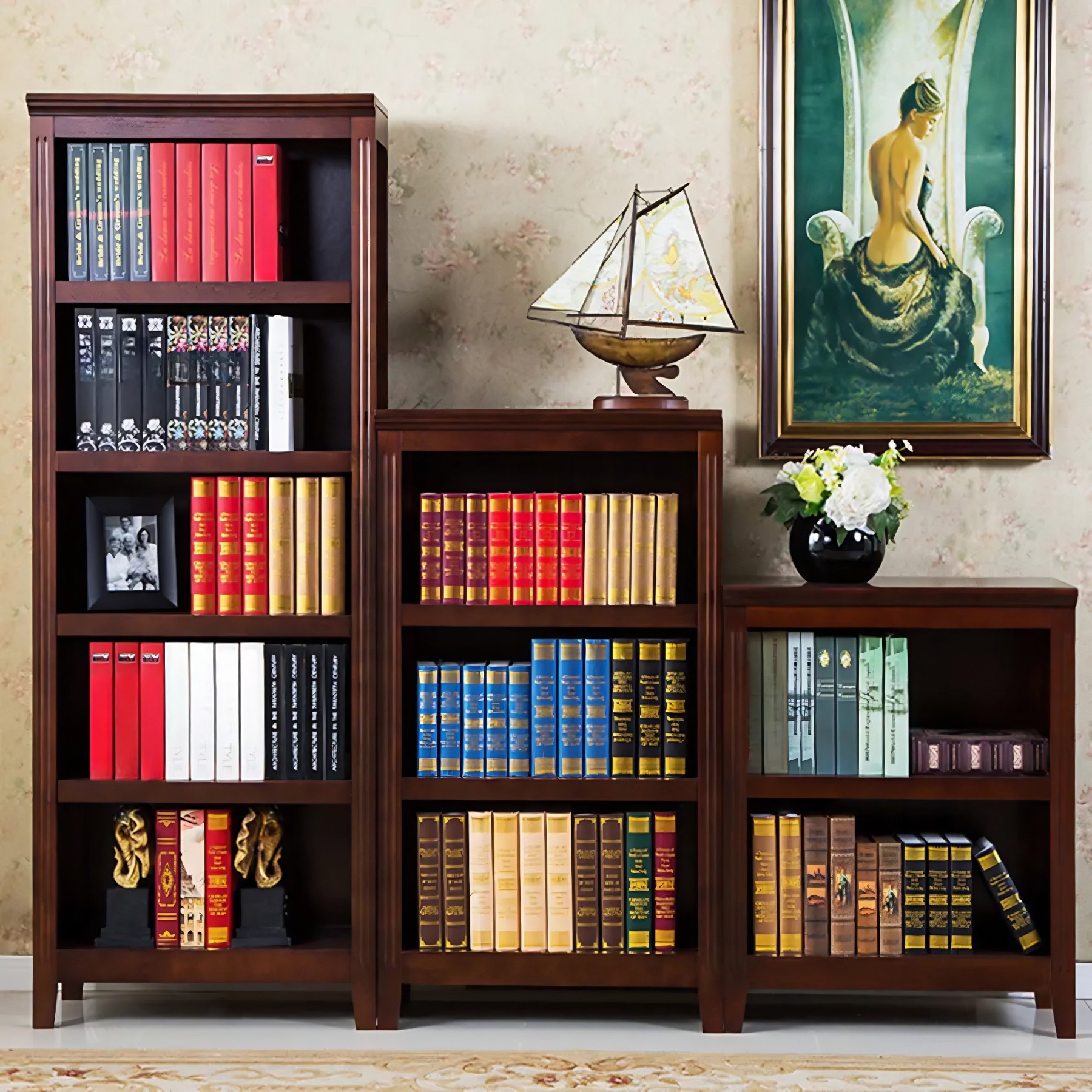 Birch Vertical Barrister Bookcase