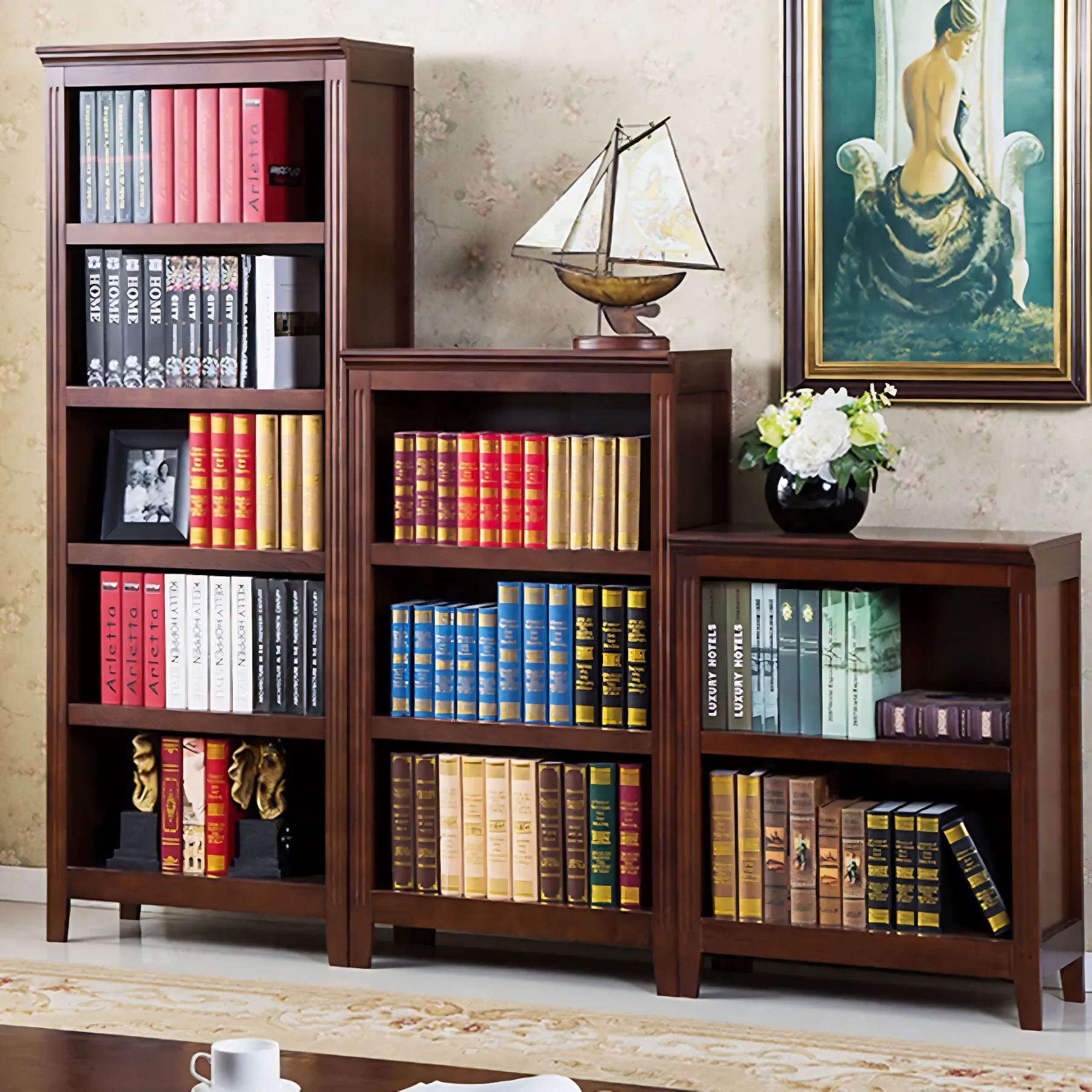 Birch Vertical Barrister Bookcase