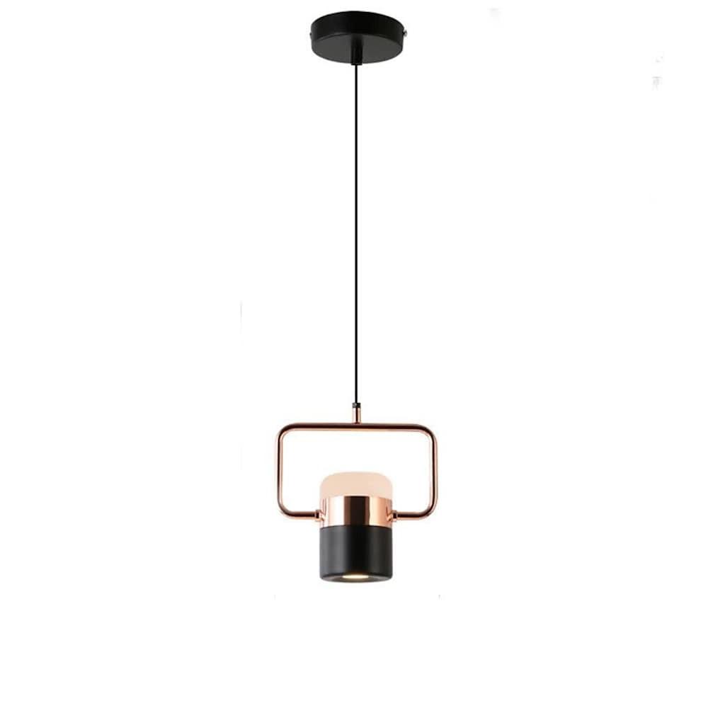 Lighom industrial downlight black pendant lighting in metal — Matte Black
