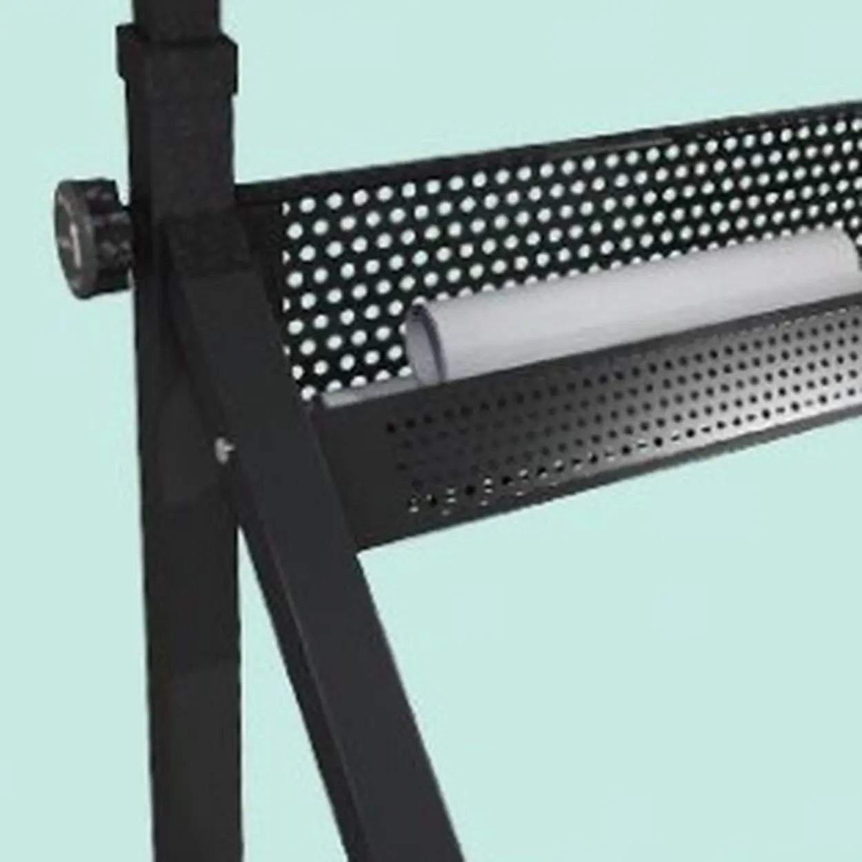 Black Adjustable Glass Drafting Desk with Storage