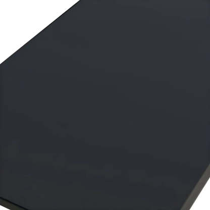 Black Aluminum Alloy Rectangular Outdoor Coffee Table