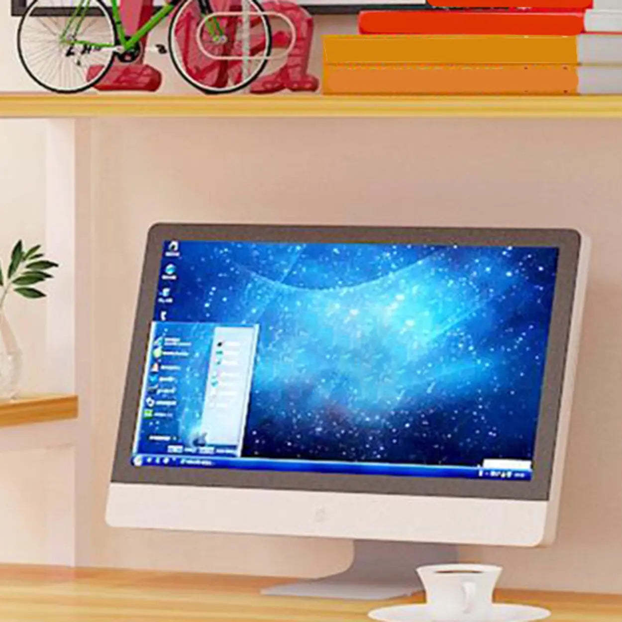 Black Metal Computer Desk with Keyboard Tray