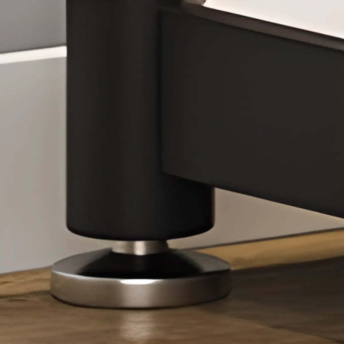 Black Metal LED Clear Display Cabinet