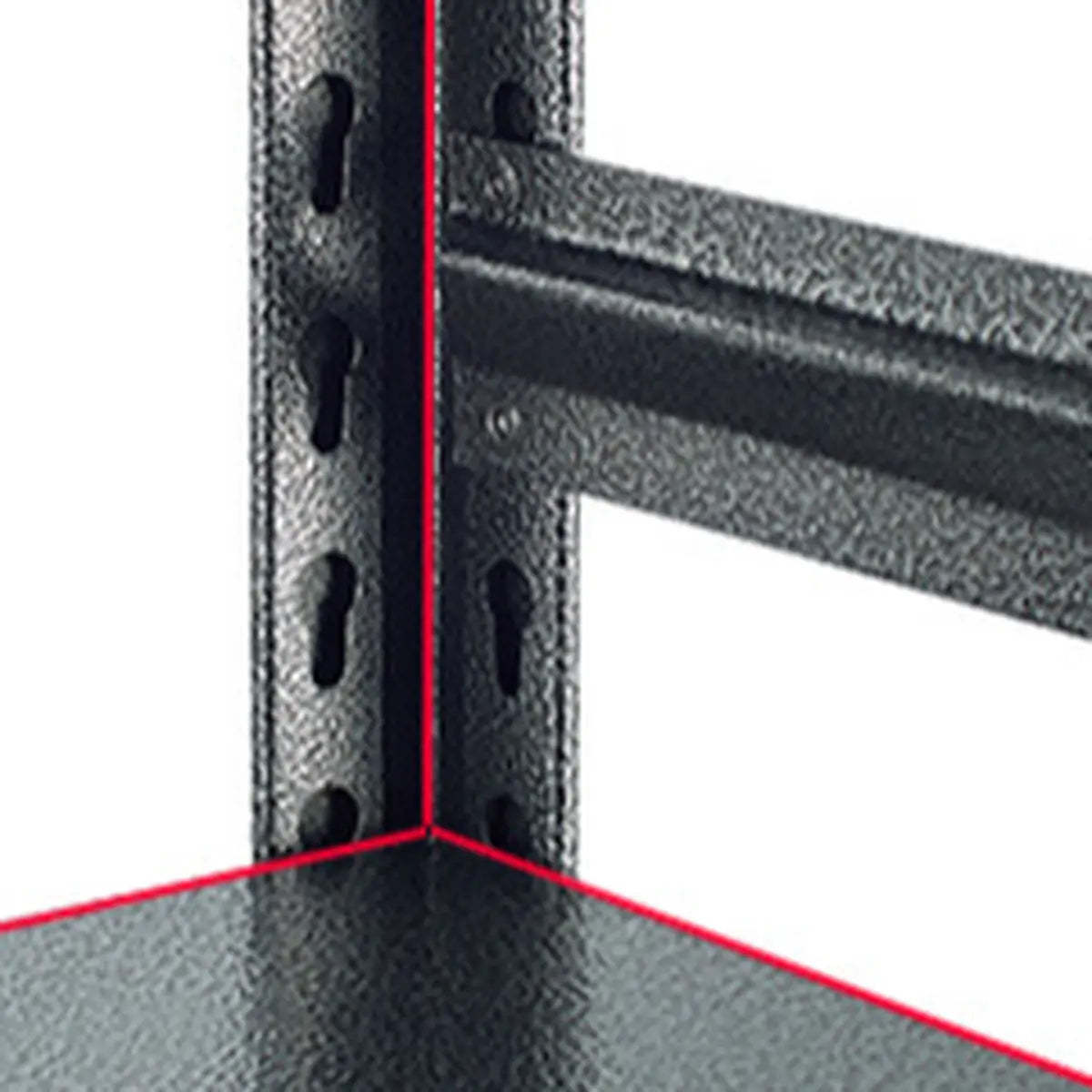 Black Metal Standard Width Baker's Rack with Shelves