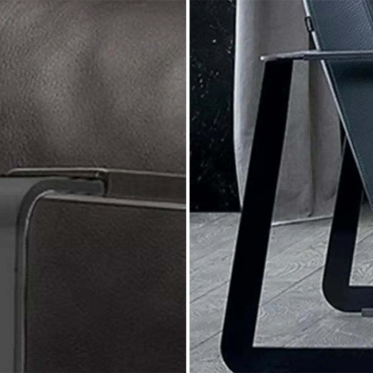 Black Microfiber Leather Reclining Lounge Chair