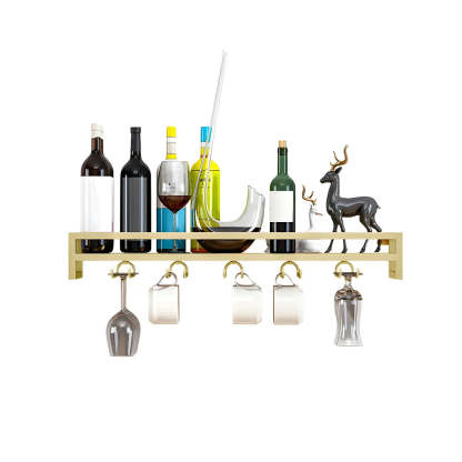 Iron Floating Wall-Mount Wine Rack
