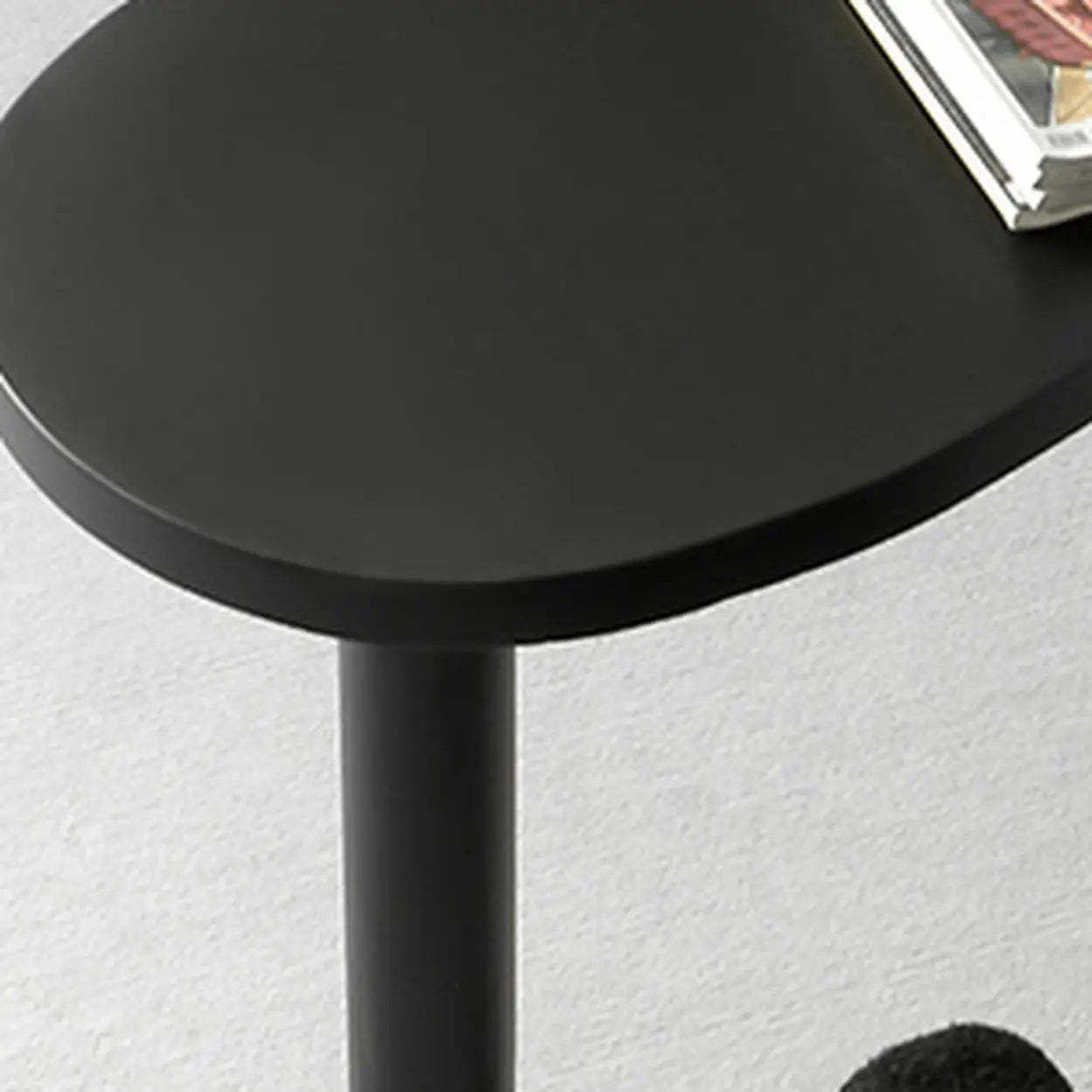 Black Pine Curved Butcher Block L-Shape Desk — Left Hand Return / Table Only