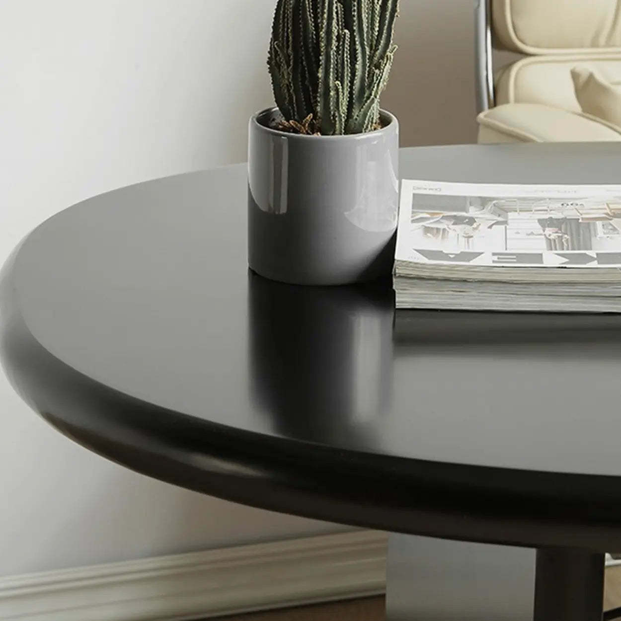 Black Pine Free-Form Butcher Block Computer Desk — Table Only