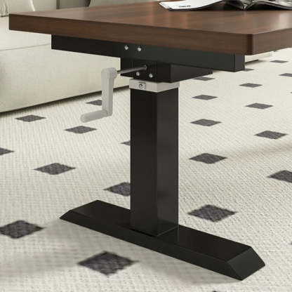 Black Rectangular Wood Lift-Top Coffee Table