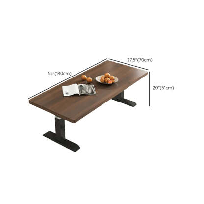 Black Rectangular Wood Lift-Top Coffee Table