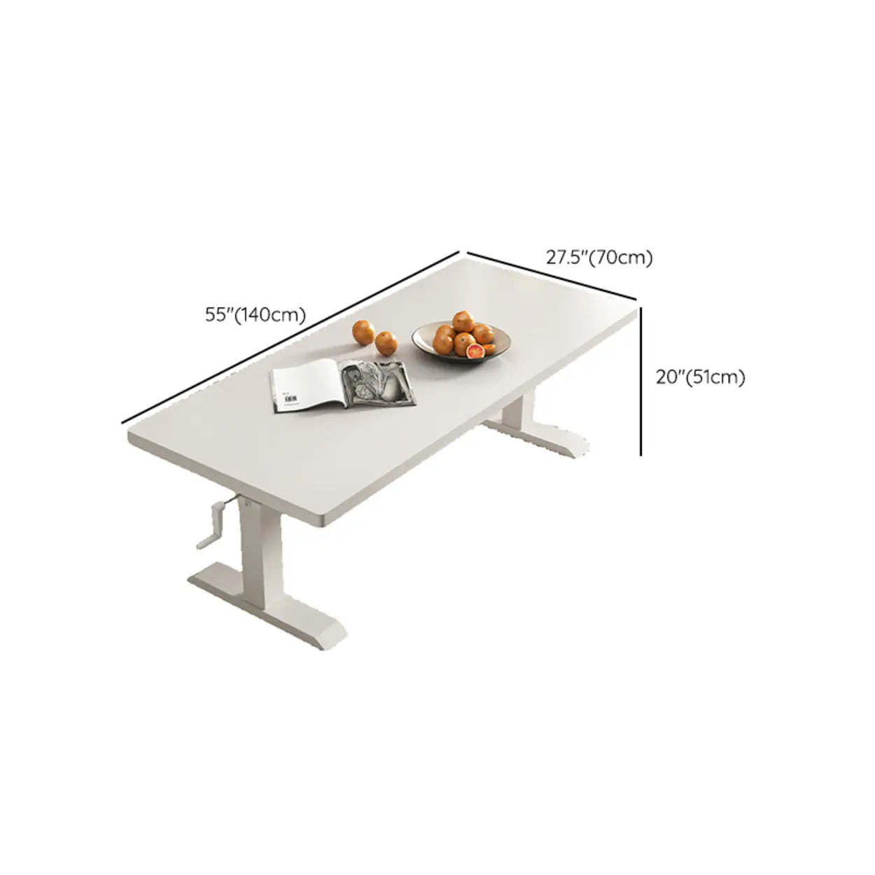 Black Rectangular Wood Lift-Top Coffee Table