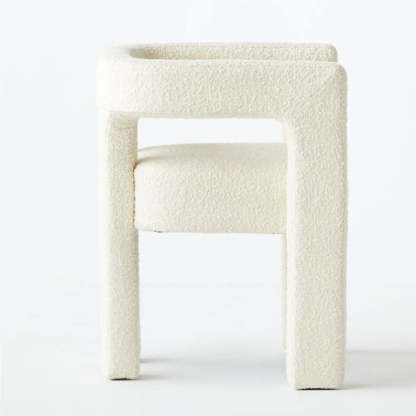 Black Sherpa Four Leg Arm Chair