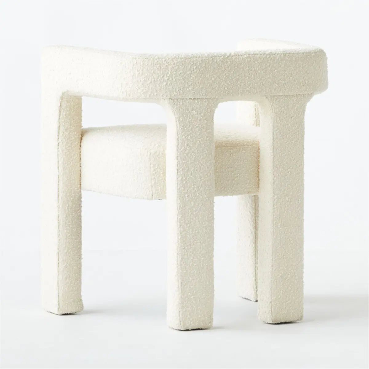 Black Sherpa Four Leg Arm Chair
