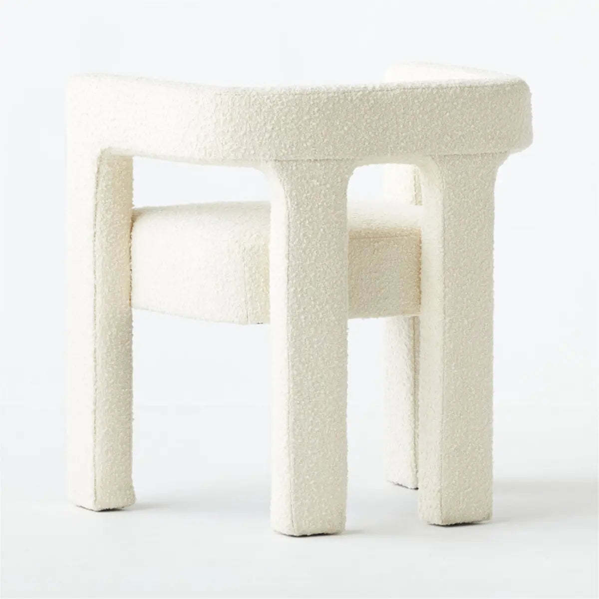 Black Sherpa Four Leg Arm Chair