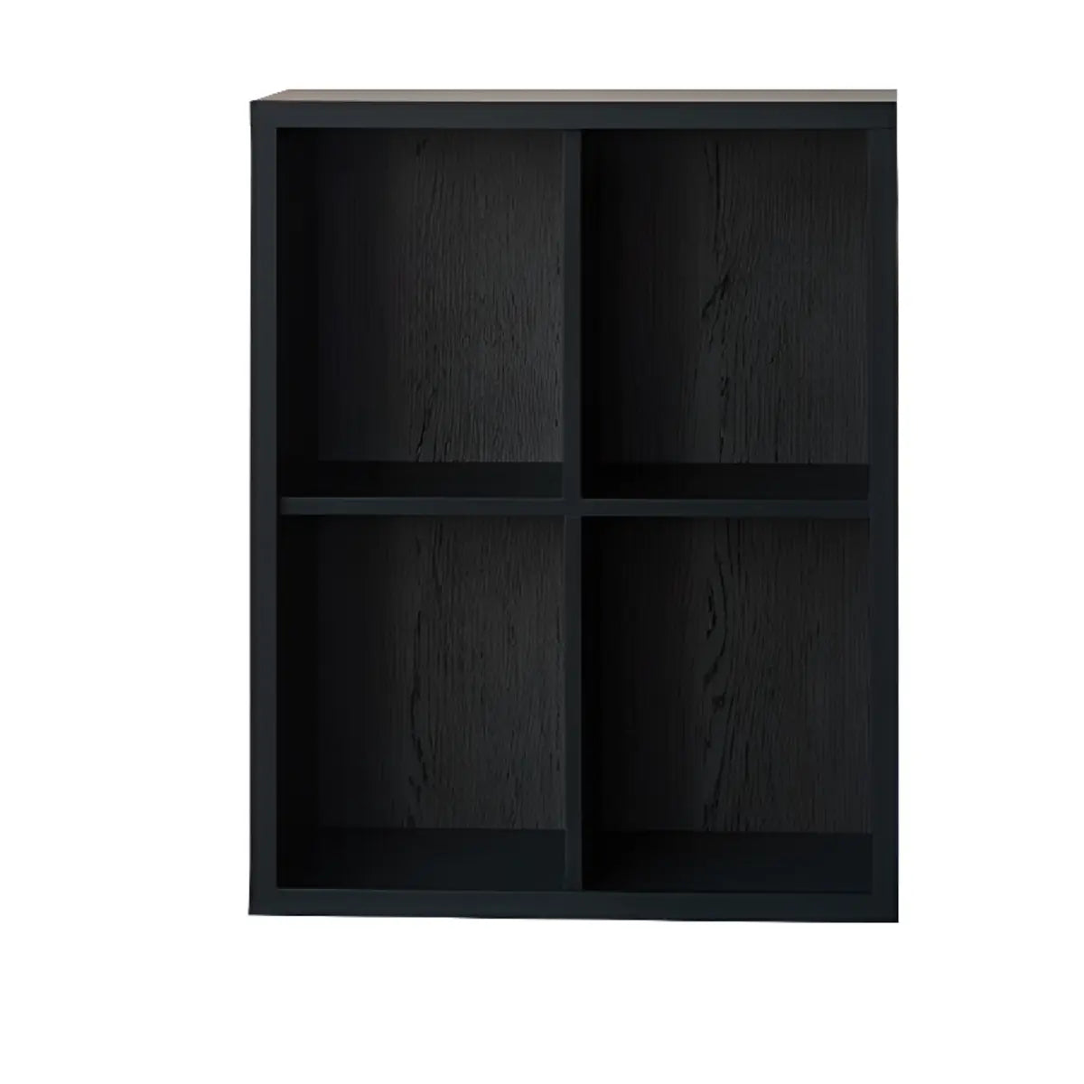 Black Closed Multifunctional Wood Wide Bookcase