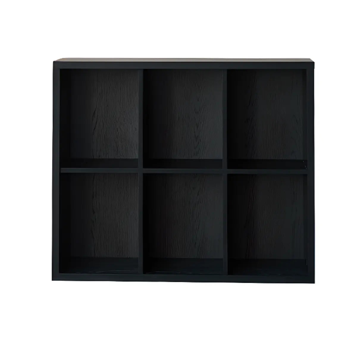 Black Closed Multifunctional Wood Wide Bookcase