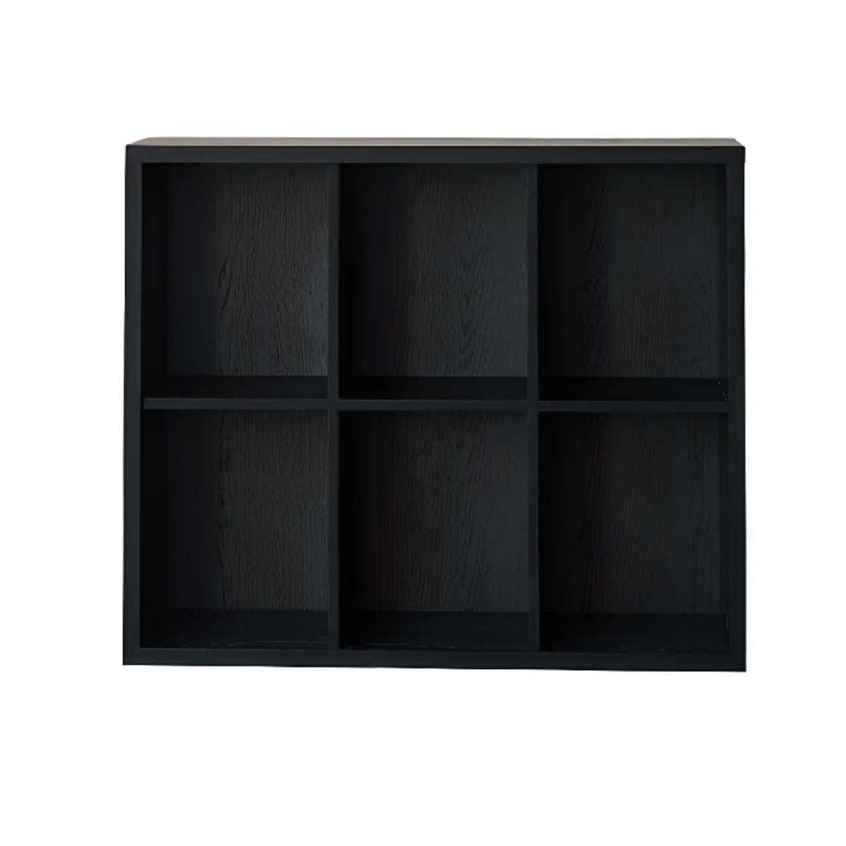 Black Closed Multifunctional Wood Wide Bookcase