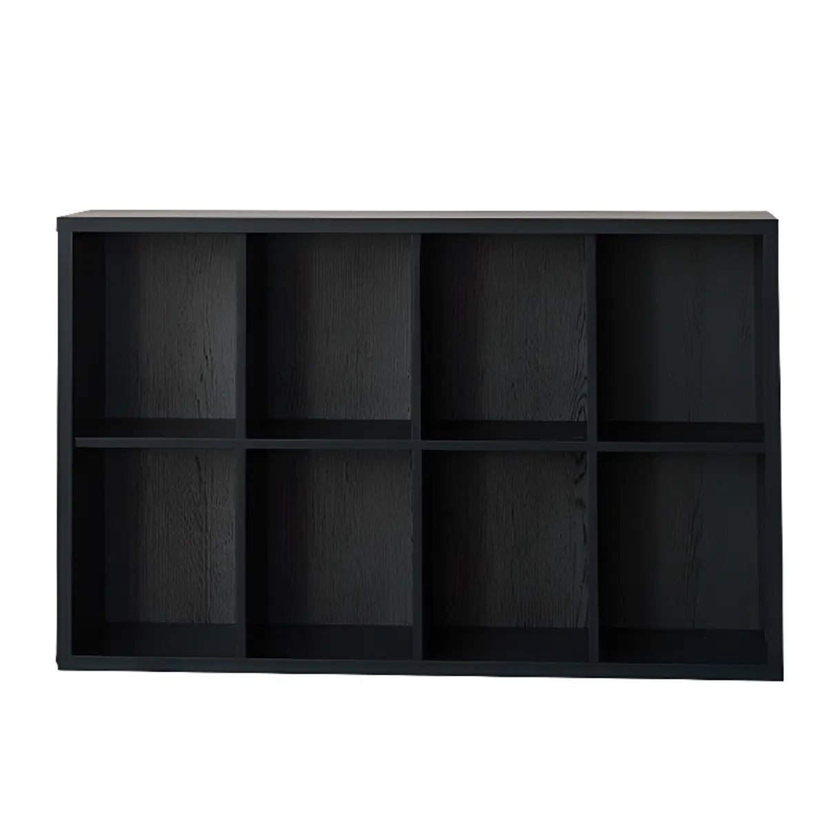 Black Closed Multifunctional Wood Wide Bookcase