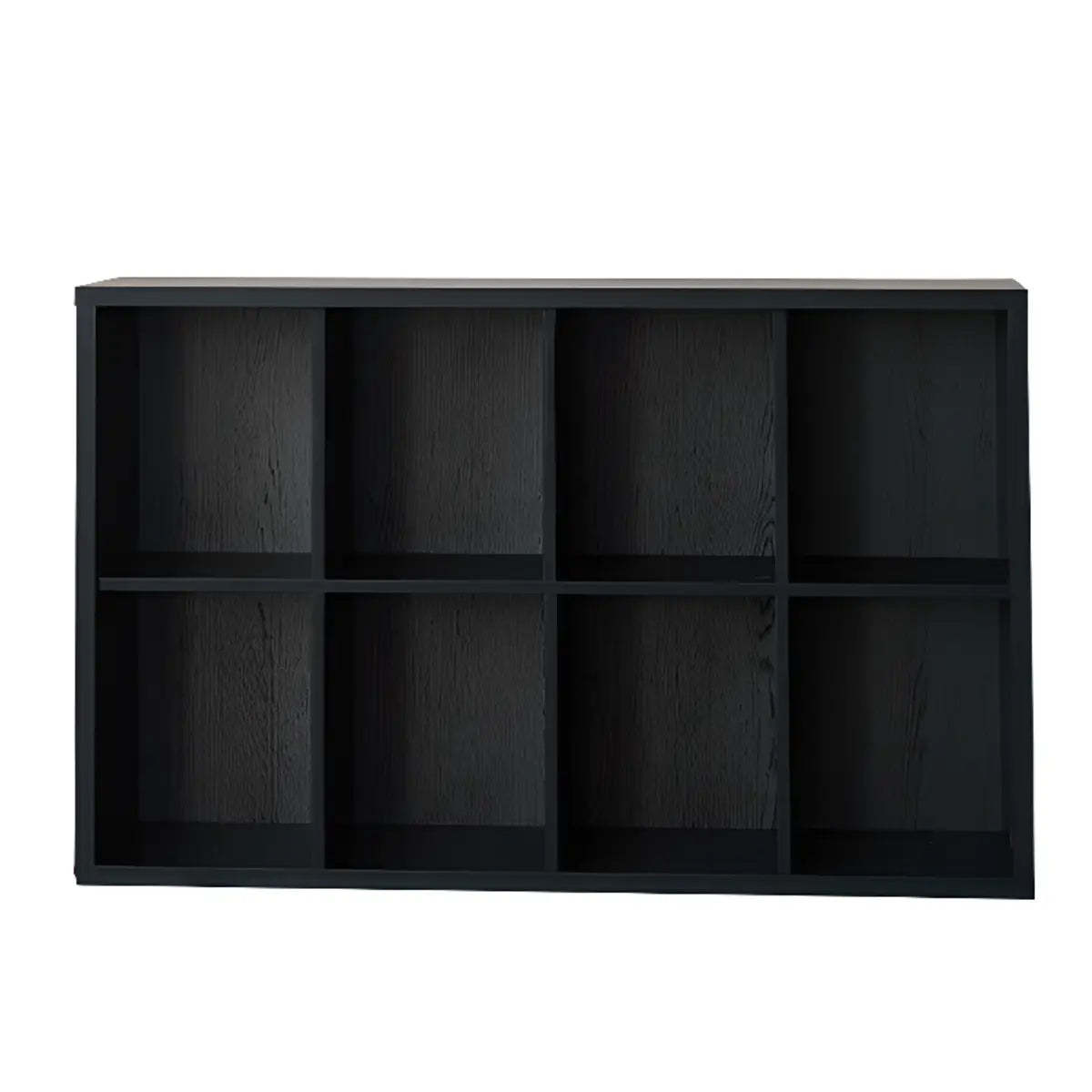 Black Closed Multifunctional Wood Wide Bookcase