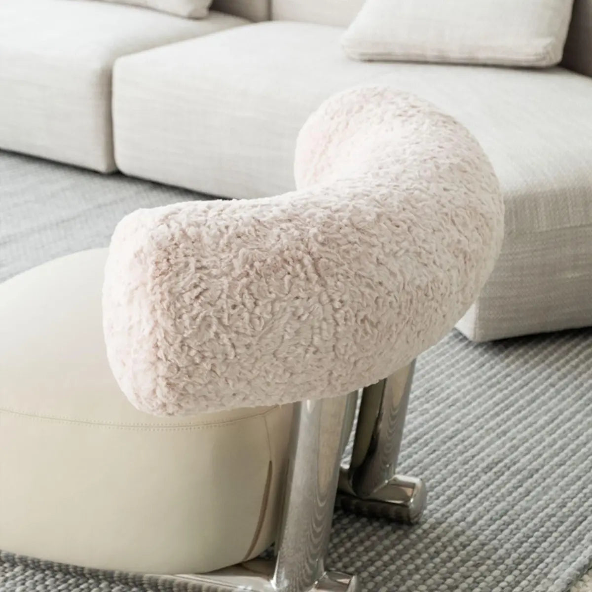 Black Tear-Resistant Microfiber Leather Sled Side Chair