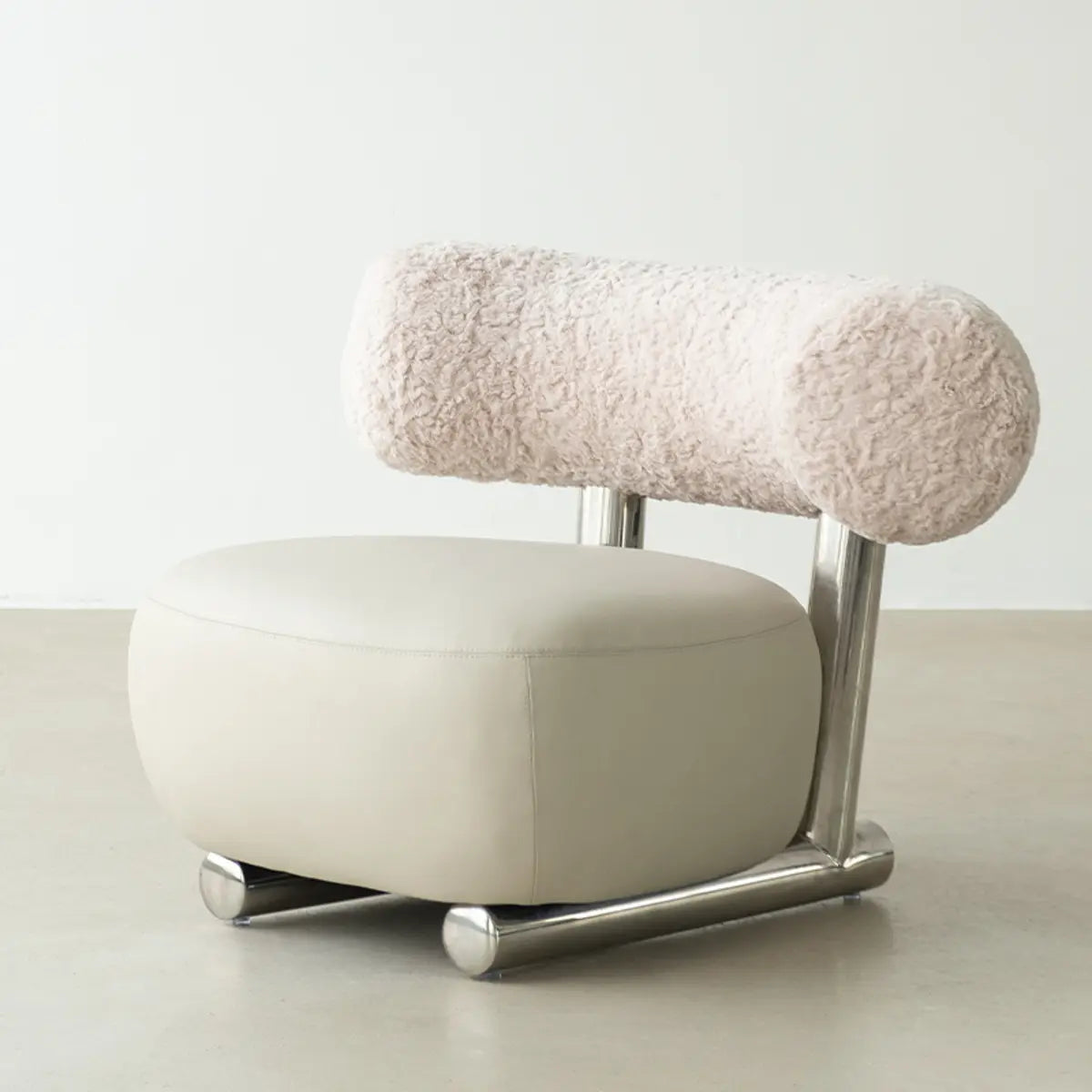 Black Tear-Resistant Microfiber Leather Sled Side Chair