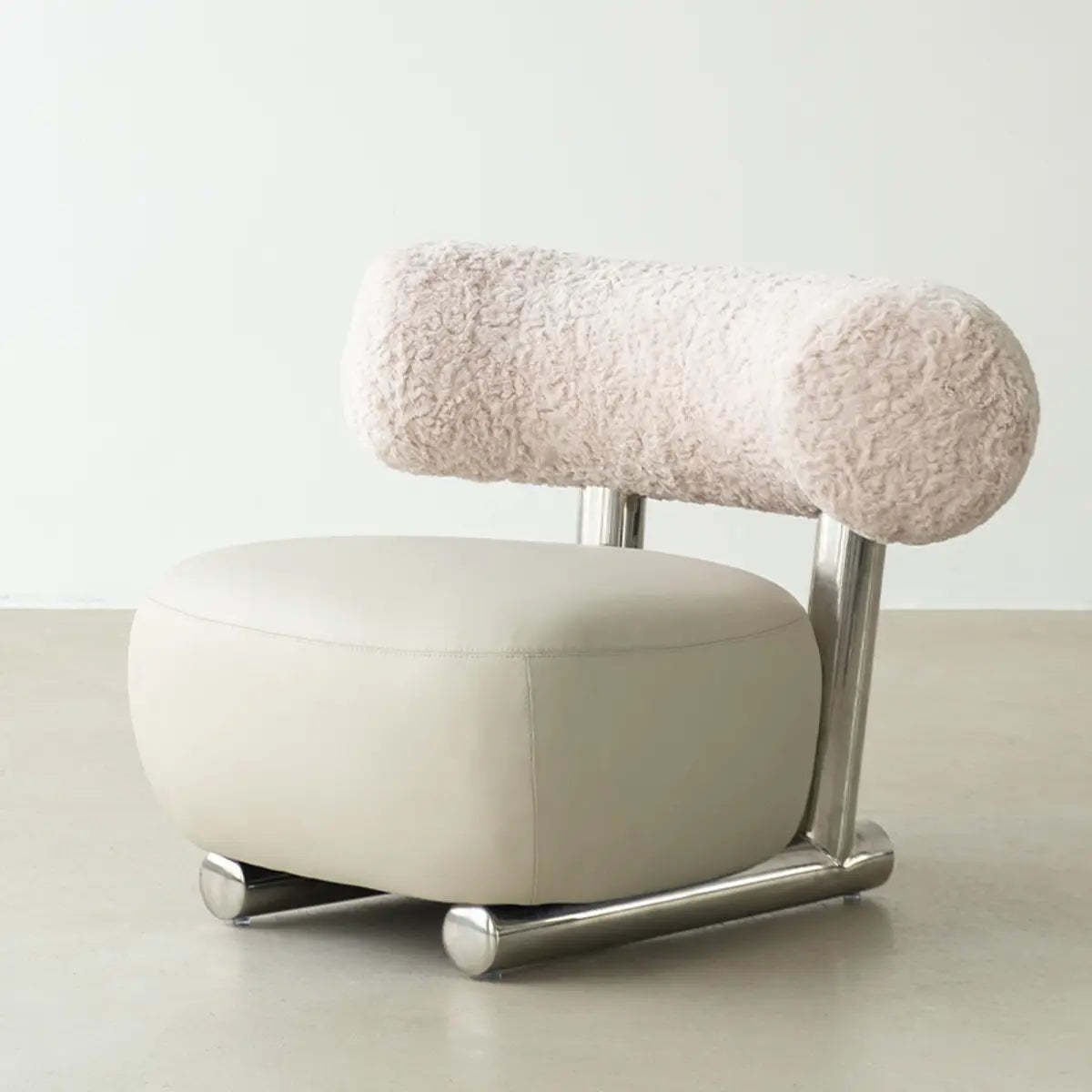 Black Tear-Resistant Microfiber Leather Sled Side Chair