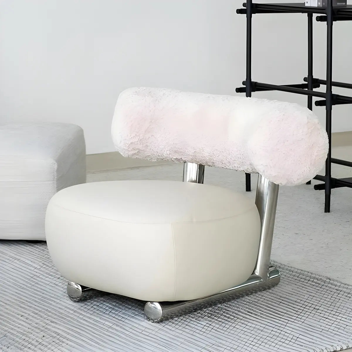 Black Tear-Resistant Microfiber Leather Sled Side Chair