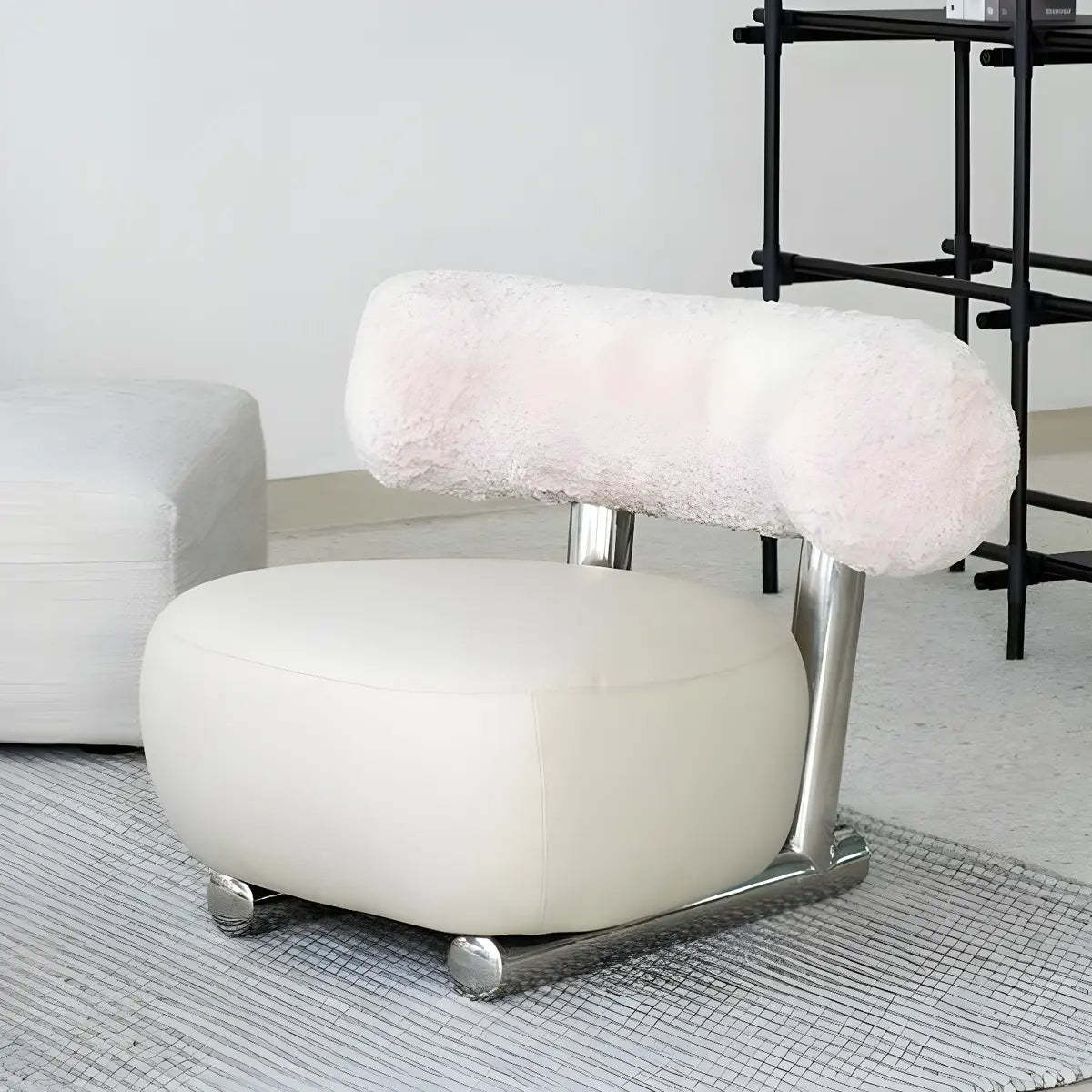 Black Tear-Resistant Microfiber Leather Sled Side Chair