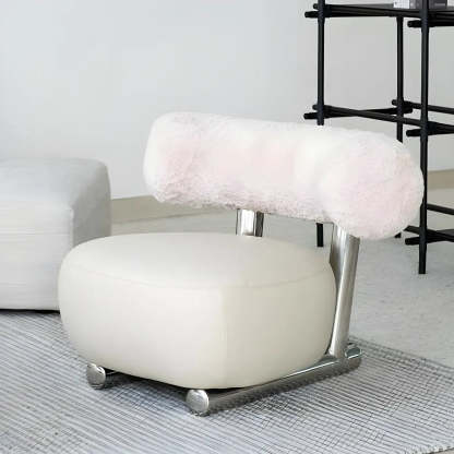 Black Tear-Resistant Microfiber Leather Sled Side Chair