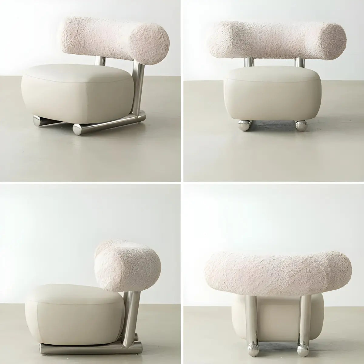 Black Tear-Resistant Microfiber Leather Sled Side Chair