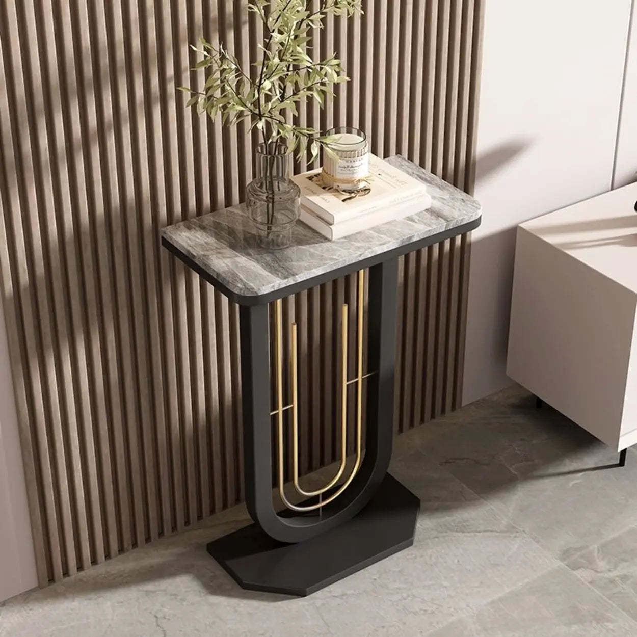 Lighom luxury decor home stone iron marble end & side tables