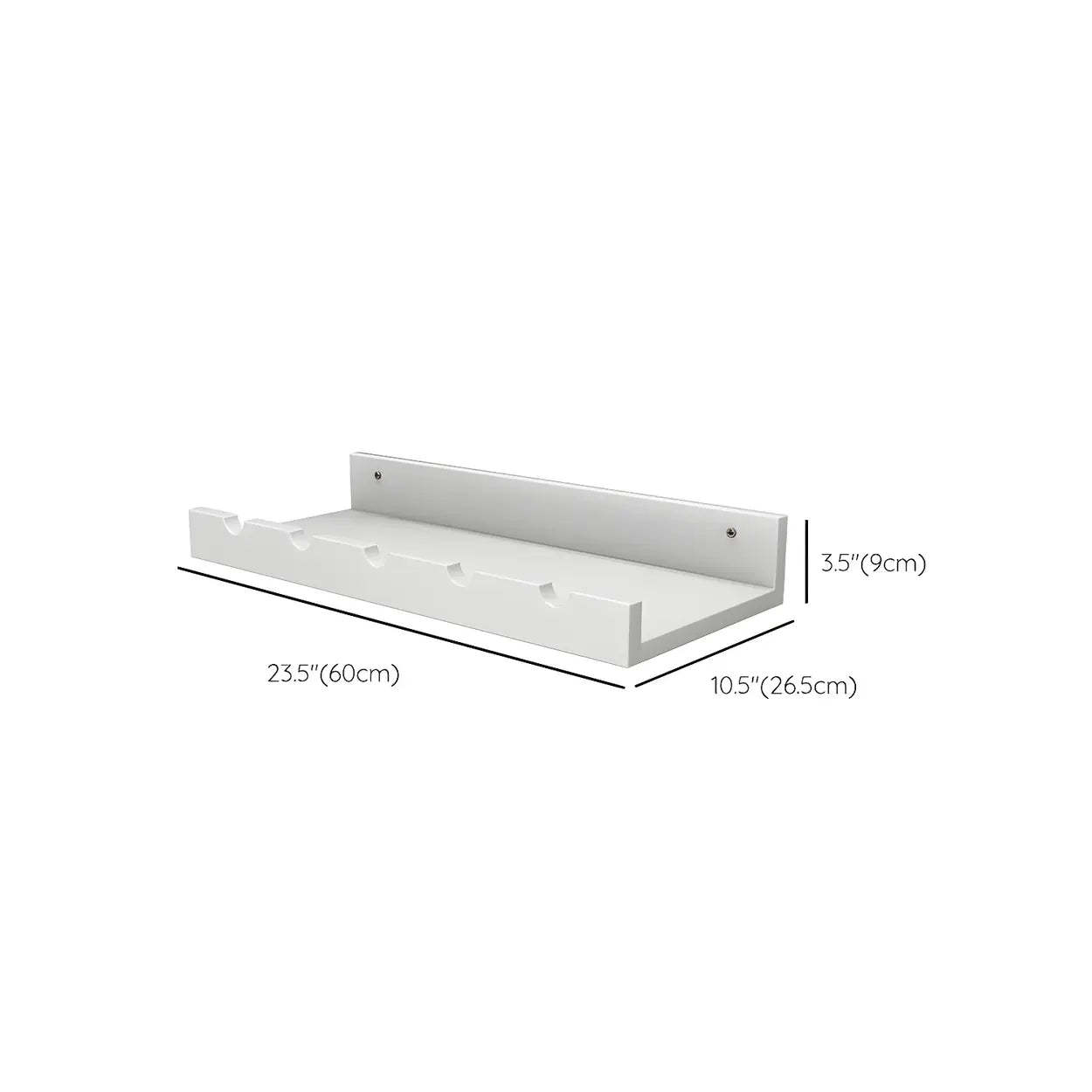 Wall-Mounted Wood Wine and Glass Rack