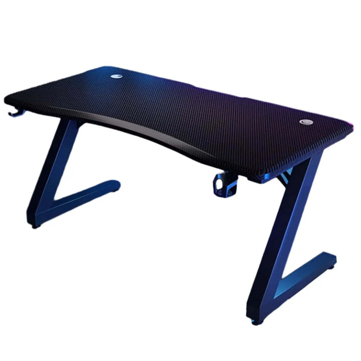 Black Wood Sled Standard Gaming Desk — Black / Table Only