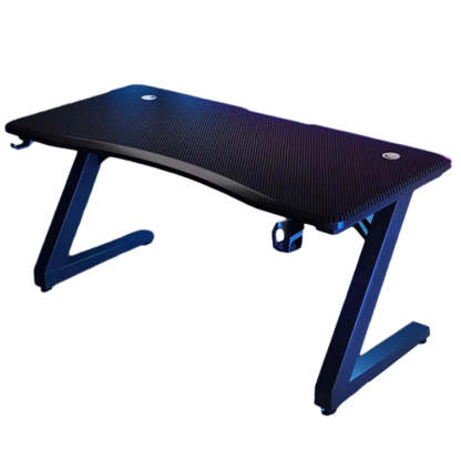 Black Wood Sled Standard Gaming Desk — Black / Table Only