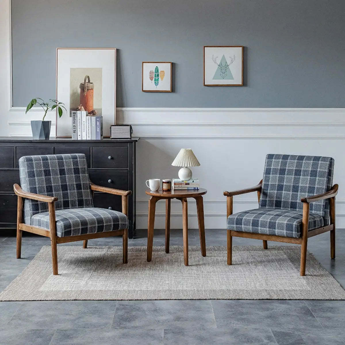 Blackish Green Stain Resistant Oiled Leather Arm Chair — Brown / Oiled Leather